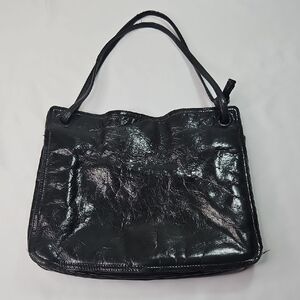 Bottega Veneta Black Leather Handbag/Tote
